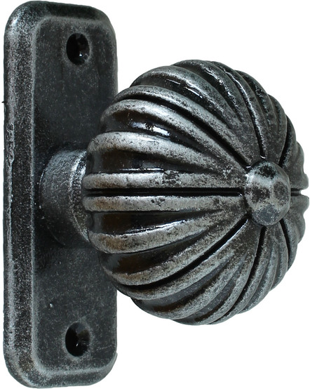 Bouton fixe de porte en fer