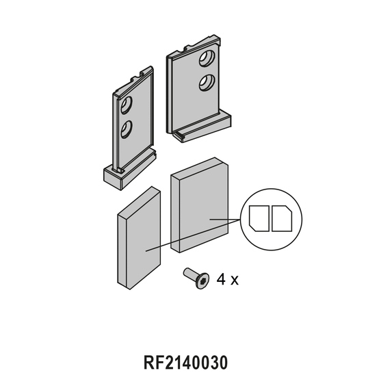 Pièce de scellement pour cadres - avec utilisation RP926321 - rp fineline 70D - RP-TECHNIK