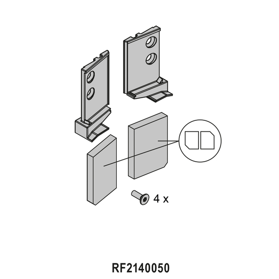 Pièce de scellement pour cadres - avec utilisation RP926331 - rp fineline 70D - RP-TECHNIK