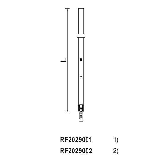 Extension supplémentaire pour serrure - rp fineline 70D - RP-TECHNIK