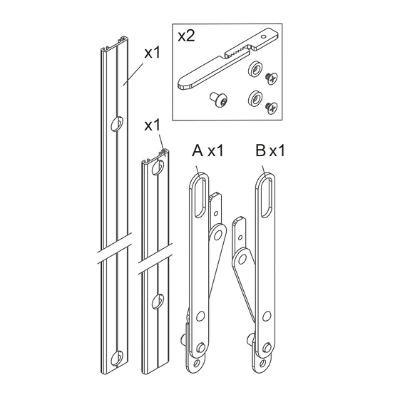 Verrouillage secondaire pour porte à 2 vantaux - RP-TECHNIK