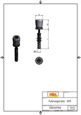 Guide au sol électro-zingué