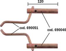 Bras droit l=120mm